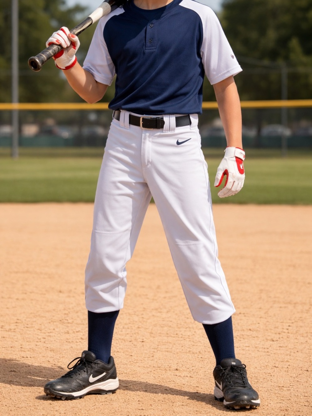 Nike Light Gray Baseball Pants with Subtle White Lining